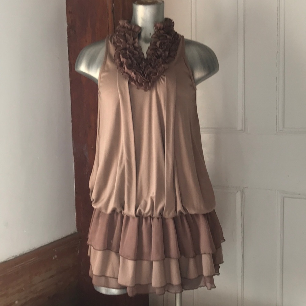 Taupe/Brown Mini or Tunic Dress Small